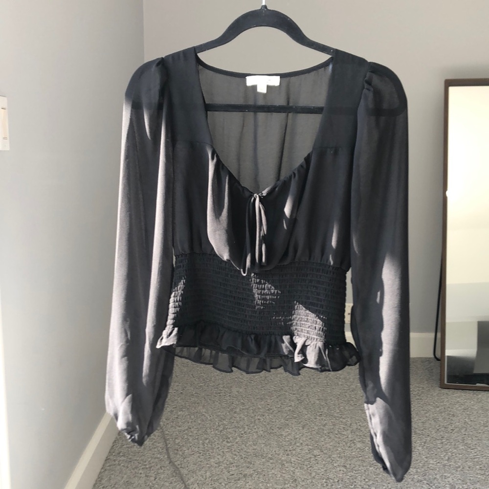 Nine Britton Sheer Long Sleeve Size S